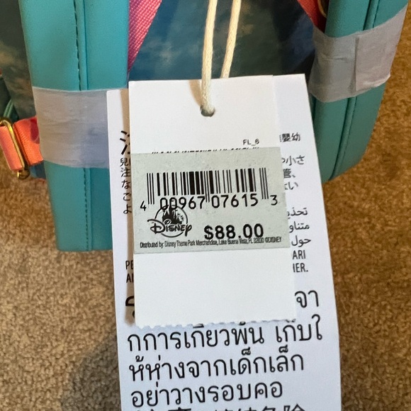 New unused Disney Parks Eats Collection Macaron Loungefly Mini Backpack - Picture 9 of 9